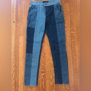 J Brand Savanna Painter Patchwork Skinny Jeans Size 26